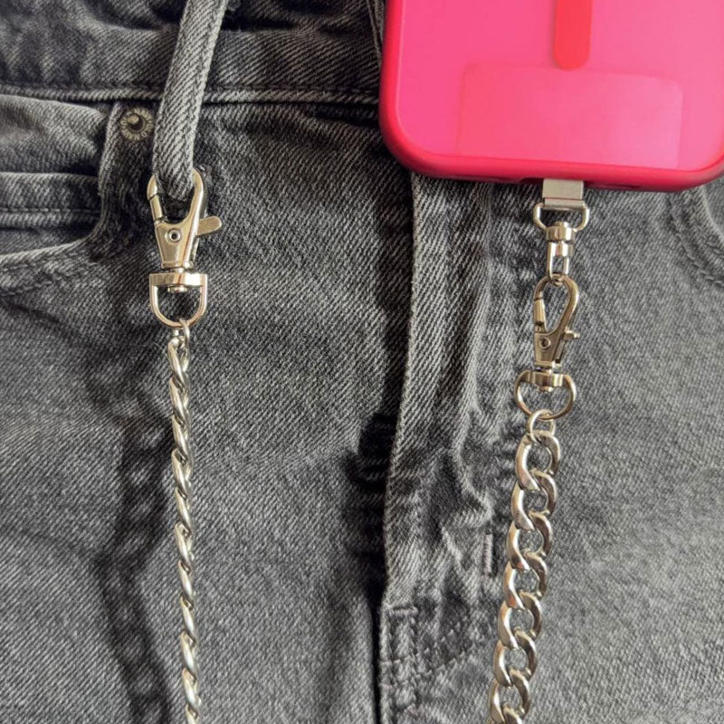 📱✨ SecureStyle Clip-On Phone Chain Strap