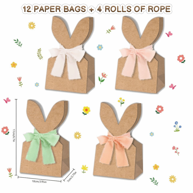 🐰 Osterhasen-Geschenktüten aus Kraftpapier