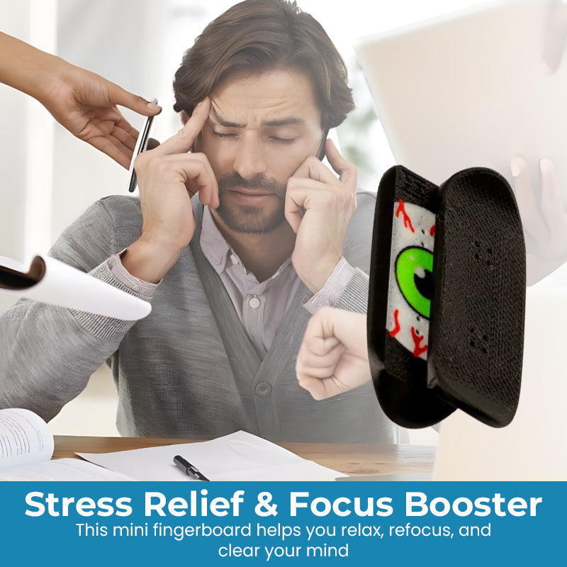 Stress-relieving and opwinding fingers skateboard