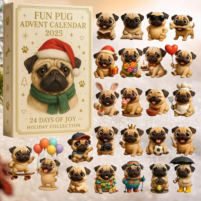 🐾🎄 Fun Pug Advent Calendar 2025