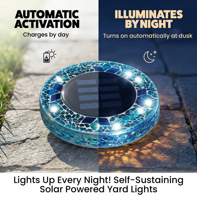 ✨ EMPFEHLUNG DER REDAKTION: 50 % RABATT | 🌙 Solar-Mosaik-Scheiben-Gartenleuchten