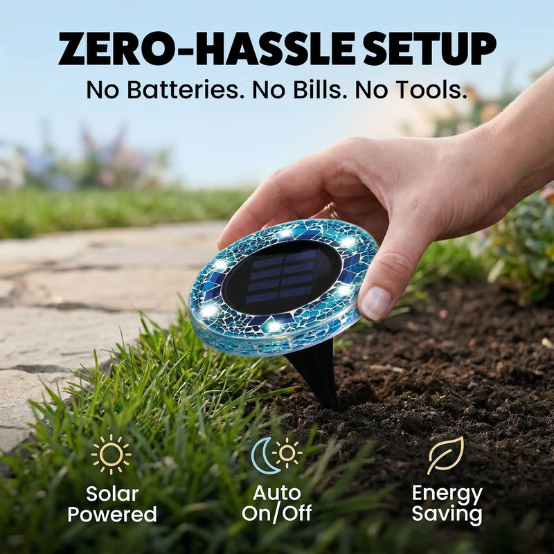 ✨ EMPFEHLUNG DER REDAKTION: 50 % RABATT | 🌙 Solar-Mosaik-Scheiben-Gartenleuchten