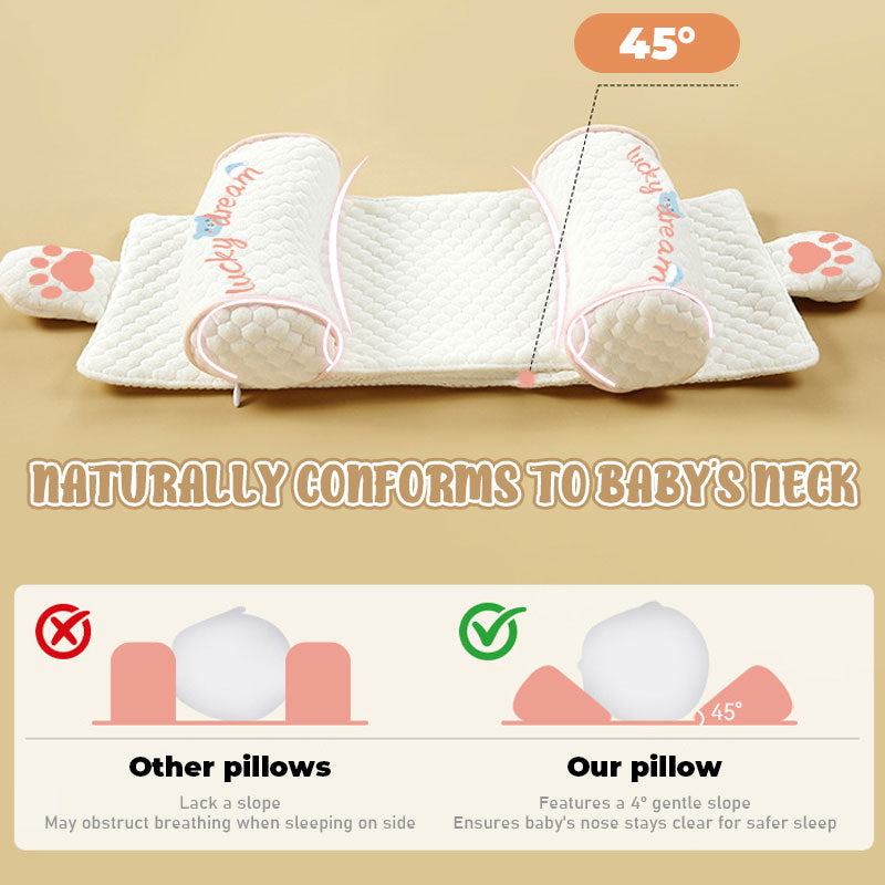 👶Orthopedic pillow for newborns | Against head tilt and comfortable neck support🌙
