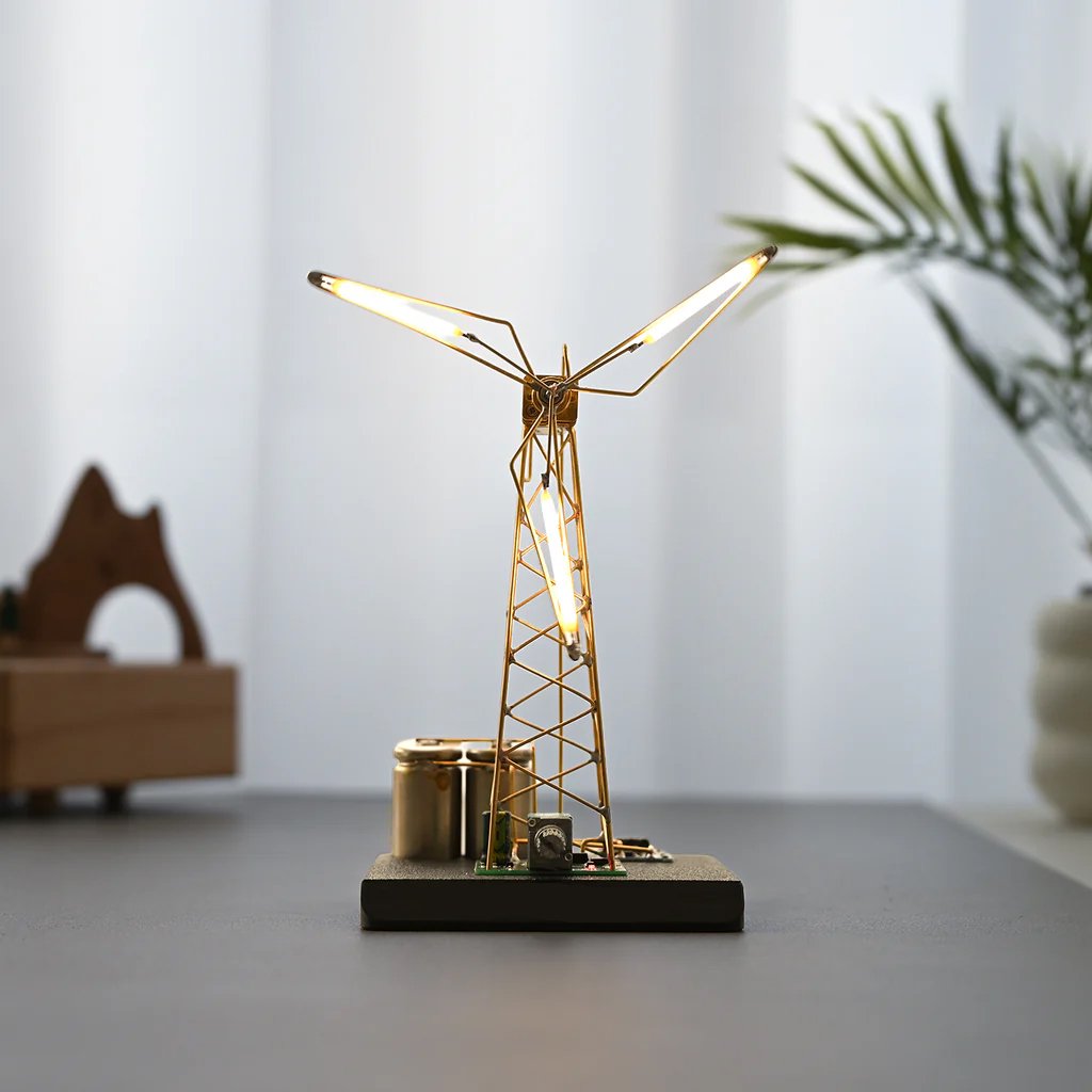 🔥⏰ Laatste batch vliegt de deur uit! ✨ DIY Windmolen Nachtlampje (Materialenpakket)