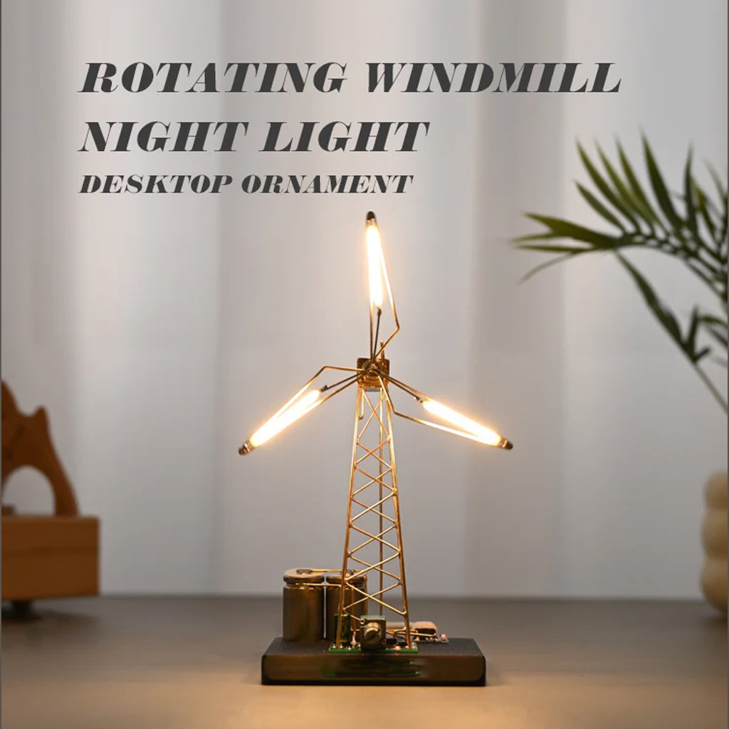 🔥⏰ Laatste batch vliegt de deur uit! ✨ DIY Windmolen Nachtlampje (Materialenpakket)