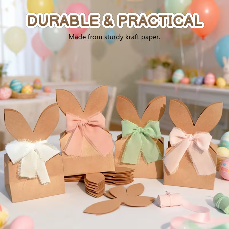 🐰 Osterhasen-Geschenktüten aus Kraftpapier