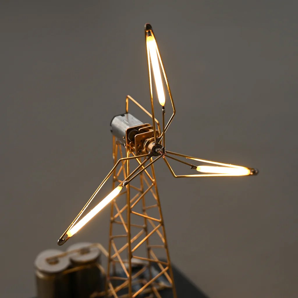 🔥⏰ Laatste batch vliegt de deur uit! ✨ DIY Windmolen Nachtlampje (Materialenpakket)