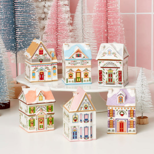 🎄✨ Christmas Village Spice House Set – A mini Christmas wonderland for your kitchen! (1 set/6 pieces)