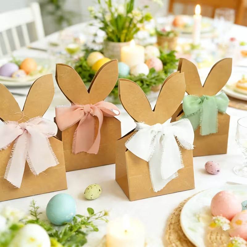 🐰 Osterhasen-Geschenktüten aus Kraftpapier
