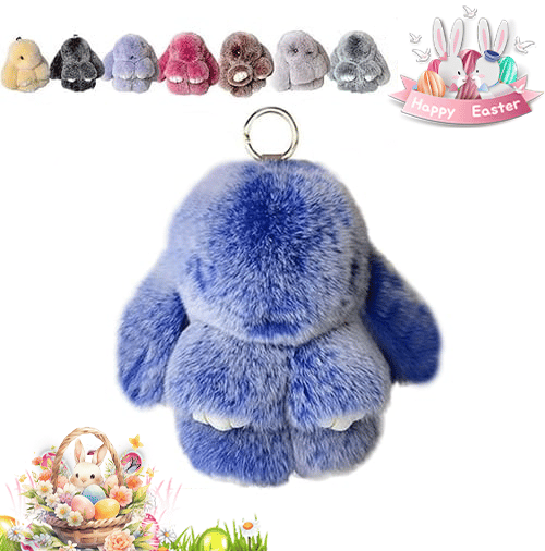 🐰Niedlicher Osterhasen-Plüsch-Schlüsselanhänger – Geschenkidee in einer Metallbox, 🎁Süße Osterüberraschung