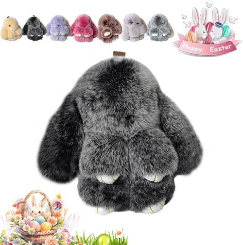 🐰Niedlicher Osterhasen-Plüsch-Schlüsselanhänger – Geschenkidee in einer Metallbox, 🎁Süße Osterüberraschung