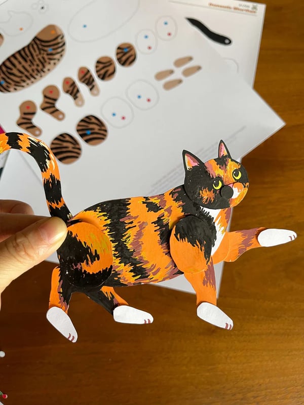 🎁Buy More Save More🎨Cat Paper Doll✂️😺