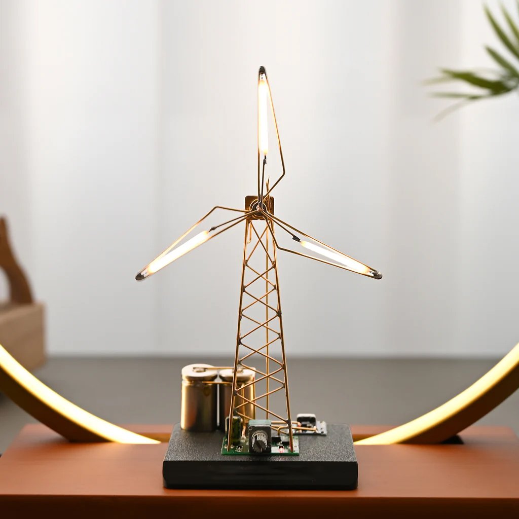 🔥⏰ Laatste batch vliegt de deur uit! ✨ DIY Windmolen Nachtlampje (Materialenpakket)